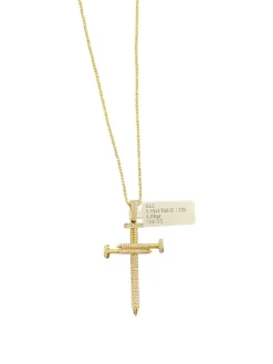 Kors i 18K Guld med 1,15ct TW/SI Diamanter – KG001> Discount