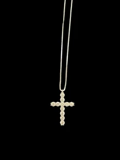 Kors i 18K Vitguld med 0,80ct TW/SI Diamanter – KVG007> Discount