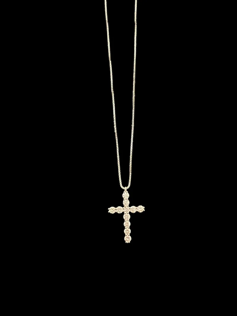 Kors i 18K Vitguld med 0,58ct TW/SI Diamanter – KVG006> Clearance