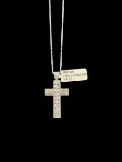 Kors i 18K Vitguld med 1,17ct VS Diamanter – KVG003> Sale