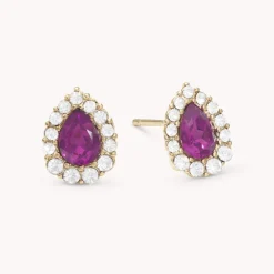Amelie Örhängen – Amethyst (Guld) 60780>Lily And Rose New