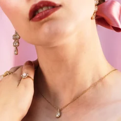 Bianca Halsband Guld – Crystal (41161)><noscript><img width=