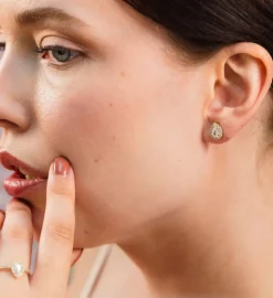 Bianca Örhängen Guld – Crystal (66081)><noscript><img width=