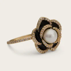 Coco Rose Ring – Jet / ivory pearl>Lily And Rose Online