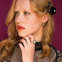 Coco Rose Ring – Jet / ivory pearl>Lily And Rose Online
