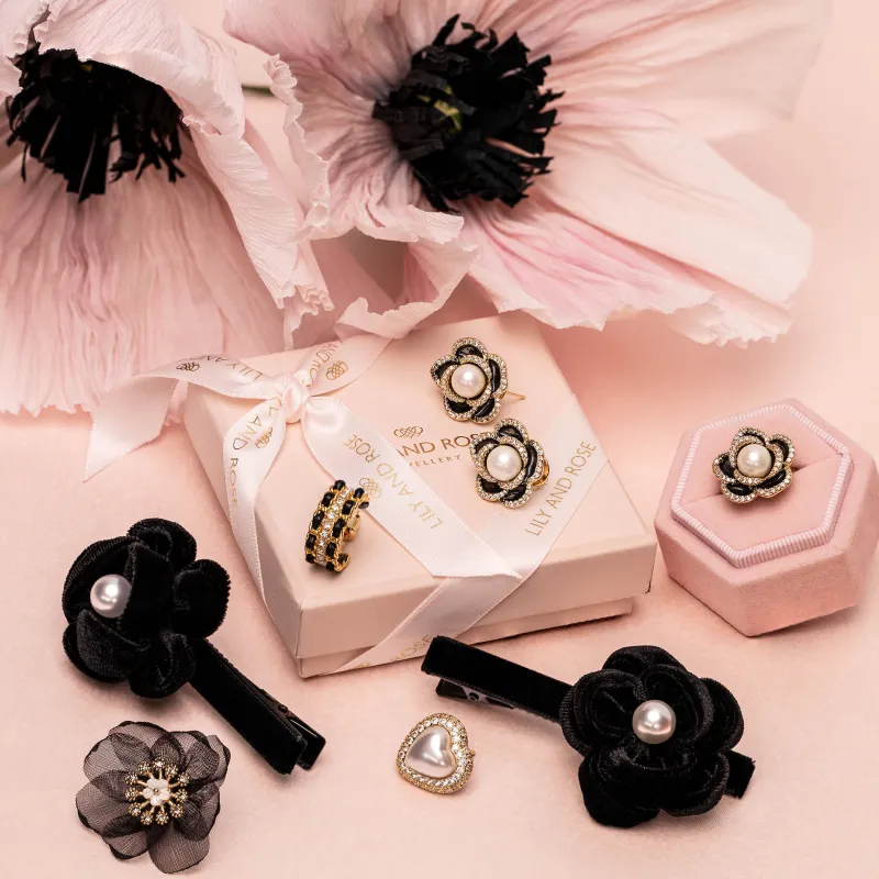 Coco Rose Ring – Jet / ivory pearl>Lily And Rose Online
