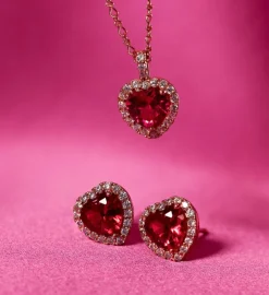 Lily And Rose Delphine Halsband – Pink Ruby (Guld) 41121> Hot