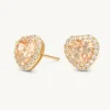 Delphine Stud Örhängen – Light Champagne (Guld) 65072>Lily And Rose New