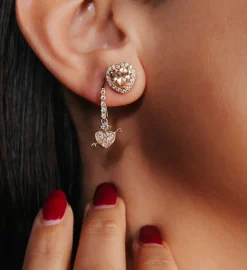 Delphine Stud Örhängen – Light Champagne (Guld) 65072>Lily And Rose New