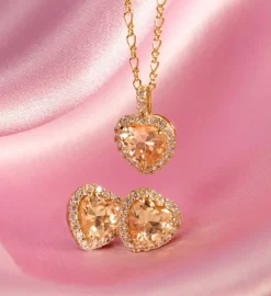 Delphine Stud Örhängen – Light Champagne (Guld) 65072><noscript><img width=