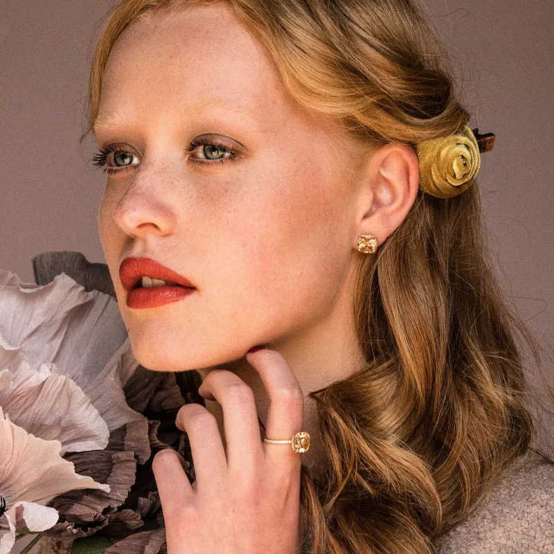Desiree ring – Champagne Guld>Lily And Rose Best