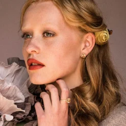 Desiree studs Champagne – Guld>Lily And Rose Sale
