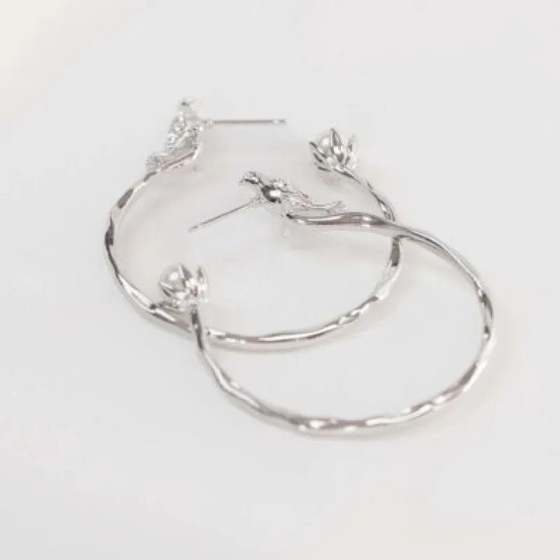 Eden Hoop Örhängen- Ivory (Silver) 62762 ( Kampanj )>Lily And Rose Best