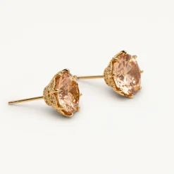 Elenora studs Champagne – Guld>Lily And Rose Outlet