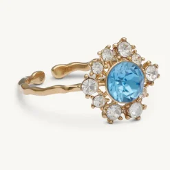 Emily Ring Guld – Icey Blue (230657)>Lily And Rose Best