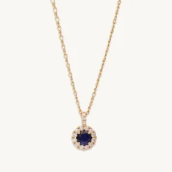 Laurie Halsband Guld – Sapphire (41145)>Lily And Rose Discount
