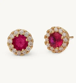 Laurie Örhängen Guld – Pink Ruby (66015)>Lily And Rose Sale