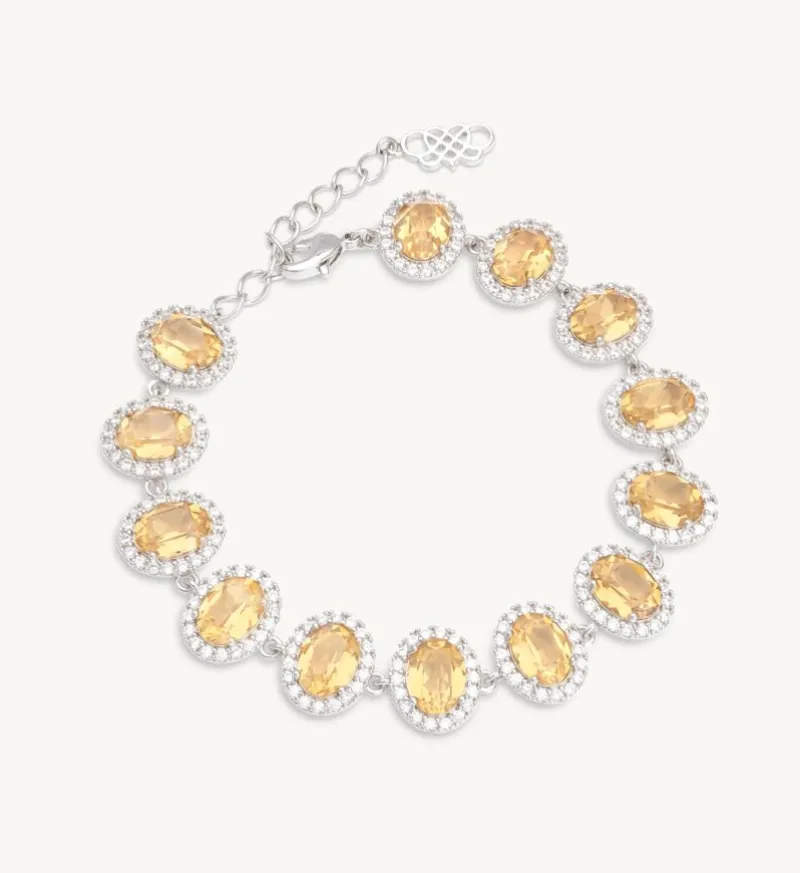 Luna Armband – Golden Brown Topaz (Guld) 51152>Lily And Rose New