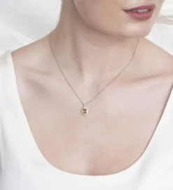Luna Halsband – Golden Brown Topaz (Guld) 41082>Lily And Rose Outlet