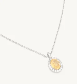 Luna Halsband – Golden Brown Topaz (Guld) 41082><noscript><img width=