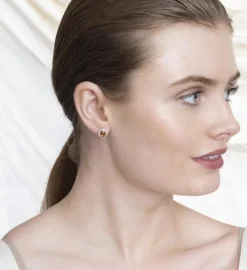 Luna Örhängen – Golden Brown Topaz (Silver) 64082>Lily And Rose Sale