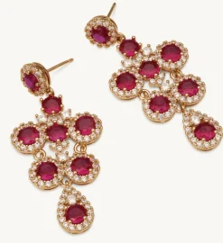 Miss Ophelia Örhängen Guld – Pink Ruby (62238)>Lily And Rose Outlet