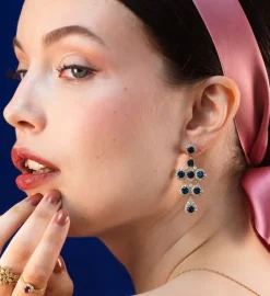 Miss Ophelia Örhängen Guld – Sapphire (62237)><noscript><img width=