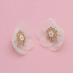 Organza Botanical Örhängen Ivory>Lily And Rose Discount
