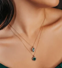 Petite Camille Halsband – Emerald (Guld) 41132>Lily And Rose Clearance