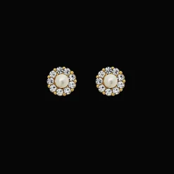 Petite Miss Sofia Pearl Örhängen- Crystal (Guld) 62297>Lily And Rose Discount