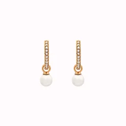 Örhängen Petite Kennedy Hoops Ivory Pearl (Guld) 62312>Lily And Rose Best