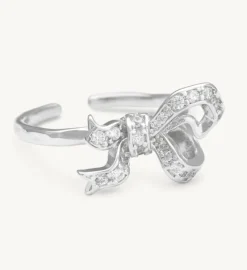 Versaille Bow Ring – Crystal (Silver) 30402>Lily And Rose Clearance