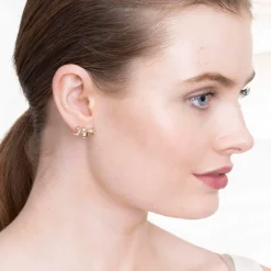 Versailles Bow Örhängen – Crystal (Guld) 65031>Lily And Rose Sale