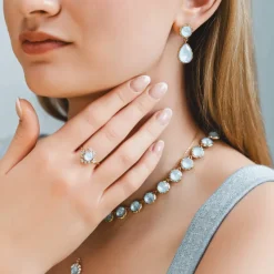 Victoria Raindrop Örhängen -Sky blue 62711>Lily And Rose Clearance