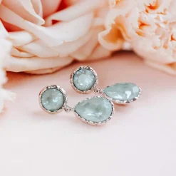 Victoria Raindrop Örhängen -Sky blue 62710>Lily And Rose Discount