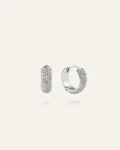 Amour Örhängen Medium Silver>Mockberg Clearance