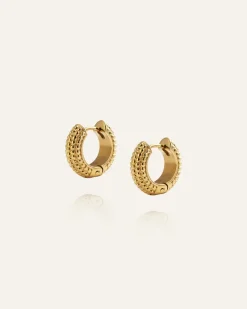 Beaded Örhängen Medium Guld>Mockberg Discount