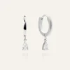 Belle Hoops Örhängen Silver>Mockberg Sale