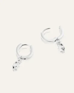 Belle Hoops Örhängen Silver>Mockberg Sale