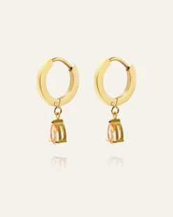 Belle Hoops Örhängen Guld – Champagne><noscript><img width=