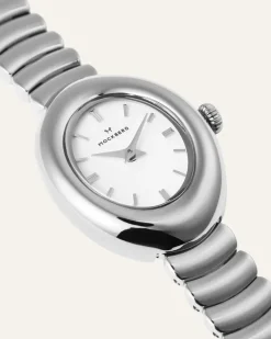 Mockberg Belle Oval Klocka Silver MB1419>Klockor