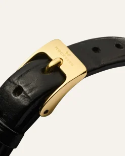 Mockberg Belle Oval Läder Klocka Guld MB1414><noscript><img width=