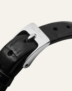 Mockberg Belle Oval Läder Klocka Silver MB1415><noscript><img width=