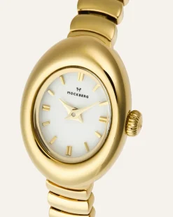 Mockberg Belle Oval Petite Klocka Guld MB1416><noscript><img width=