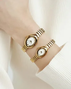 Mockberg Belle Oval Petite Klocka Guld MB1416><noscript><img width=