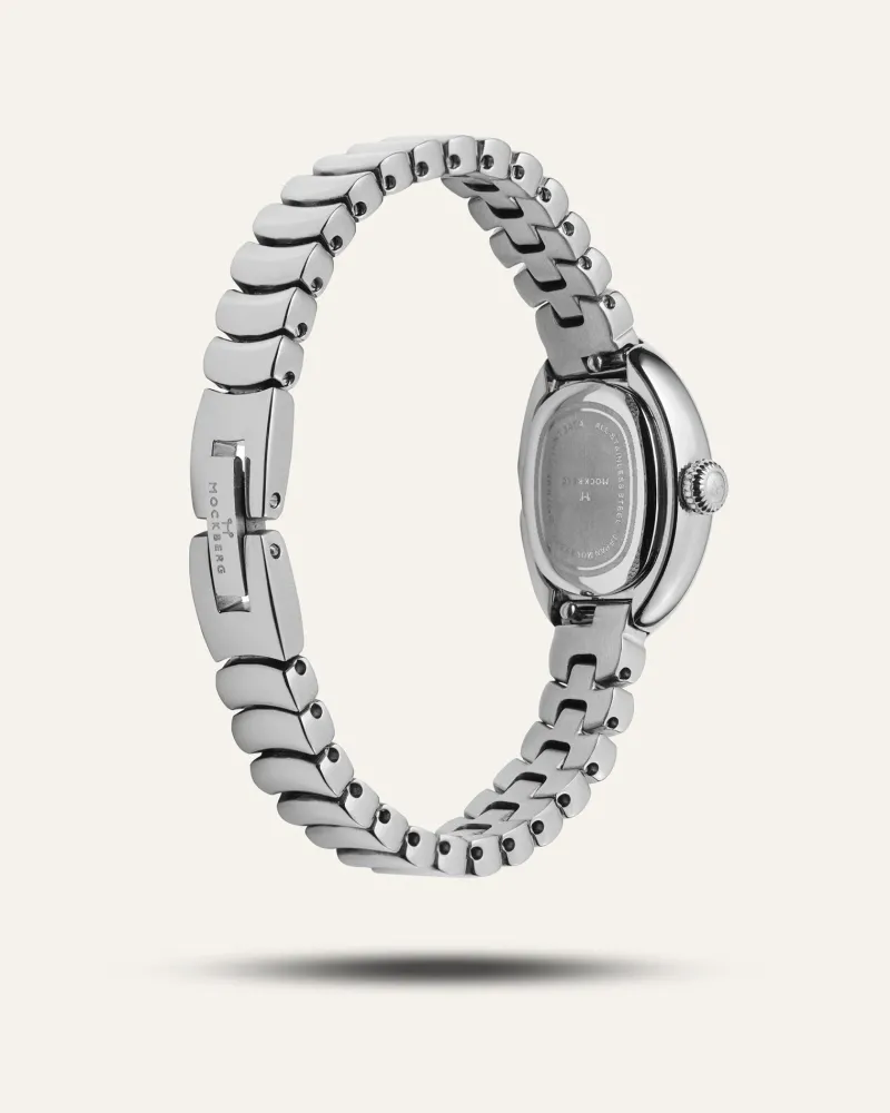 Mockberg Belle Oval Petite Klocka Silver MB1417>Klockor Online