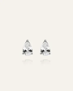 Belle Studs Medium Silver>Mockberg Clearance