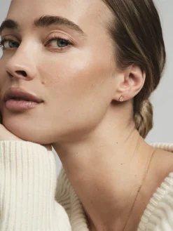 Belle Studs Örhängen Small Guld – Champagne><noscript><img width=
