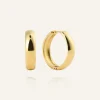 Brave Large Hoops Örhängen Guld>Mockberg Sale