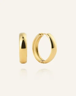 Brave Large Hoops Örhängen Guld>Mockberg Sale